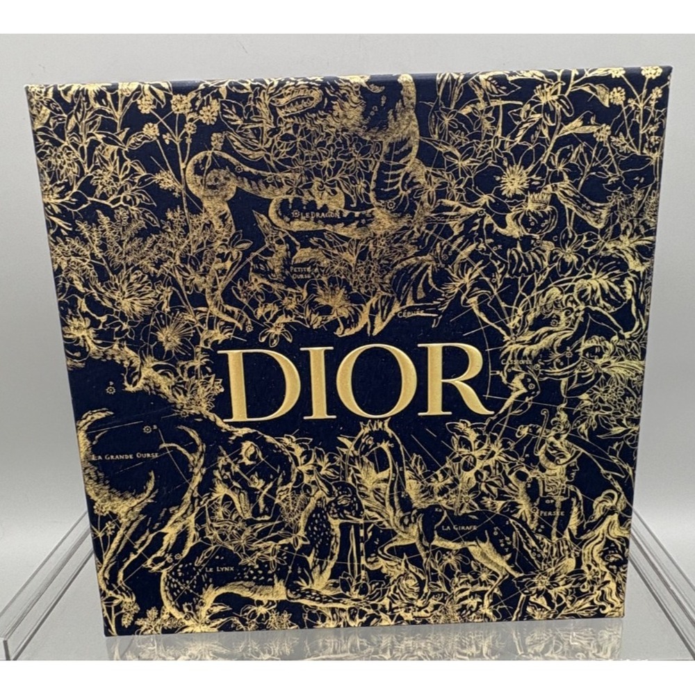 Empty Authentic Dior Gift Box Miss Dior Gold & Dark Blue